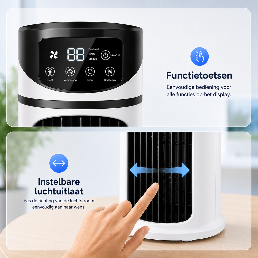 NanoChill Pro - Refroidisseur d'air mobile – Aucune installation requise | Refroidit en un seul clic