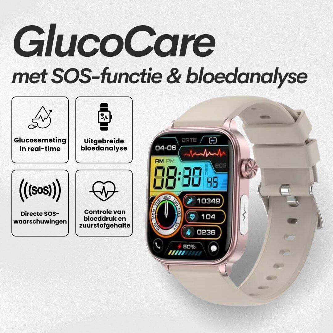 GlucoCare SOS - avec fonction SOS incluant la détection de chute et la mesure certifiée de la glycémie (2026) - Original