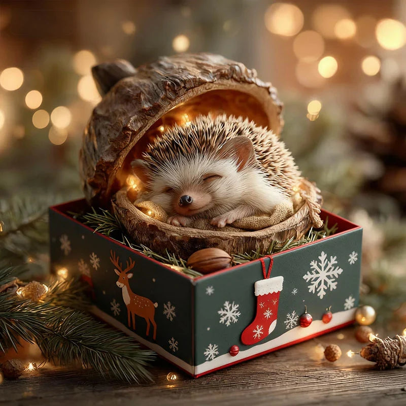 Acorn Dreams - Slapende Bosvriendjes - Handgemaakt om op te hangen