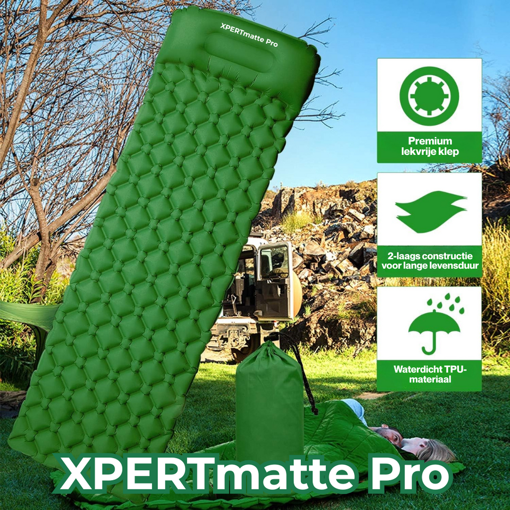 XPERTmatte Pro - Matelas de couchage gonflable pour des nuits reposantes