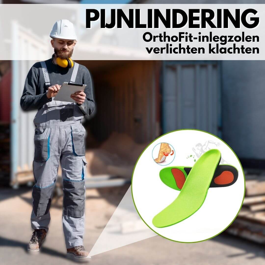 Orthofit - Orthopedische en Pijnverlichtende Inlegzolen, Gemaakt Voor Alle Schoenen (2 stuks voor beide voeten)