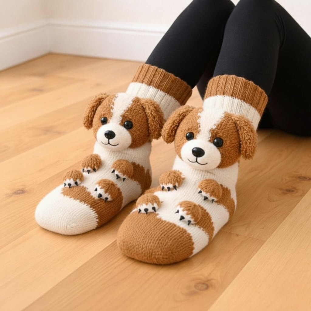 Chaussettes HUGGY – chats et chiens – Taille unique – unisexe