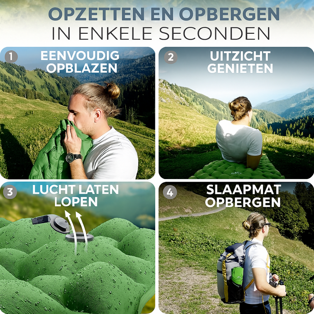 XPERTmatte Pro - Matelas de couchage gonflable pour des nuits reposantes