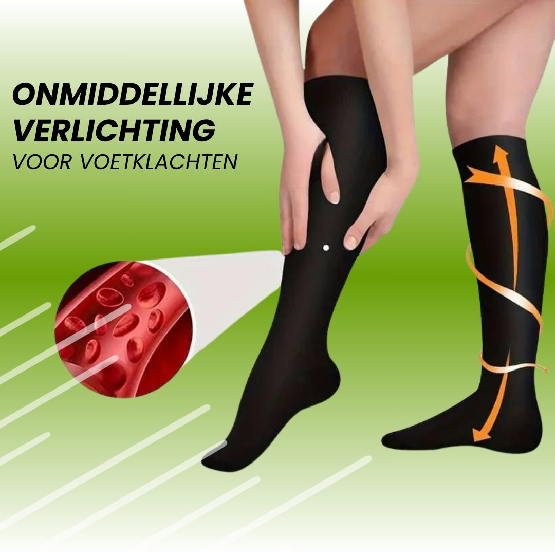 Chaussettes de compression orthopédiques Caresock - préviennent les varices et soulagent les pieds fatigués