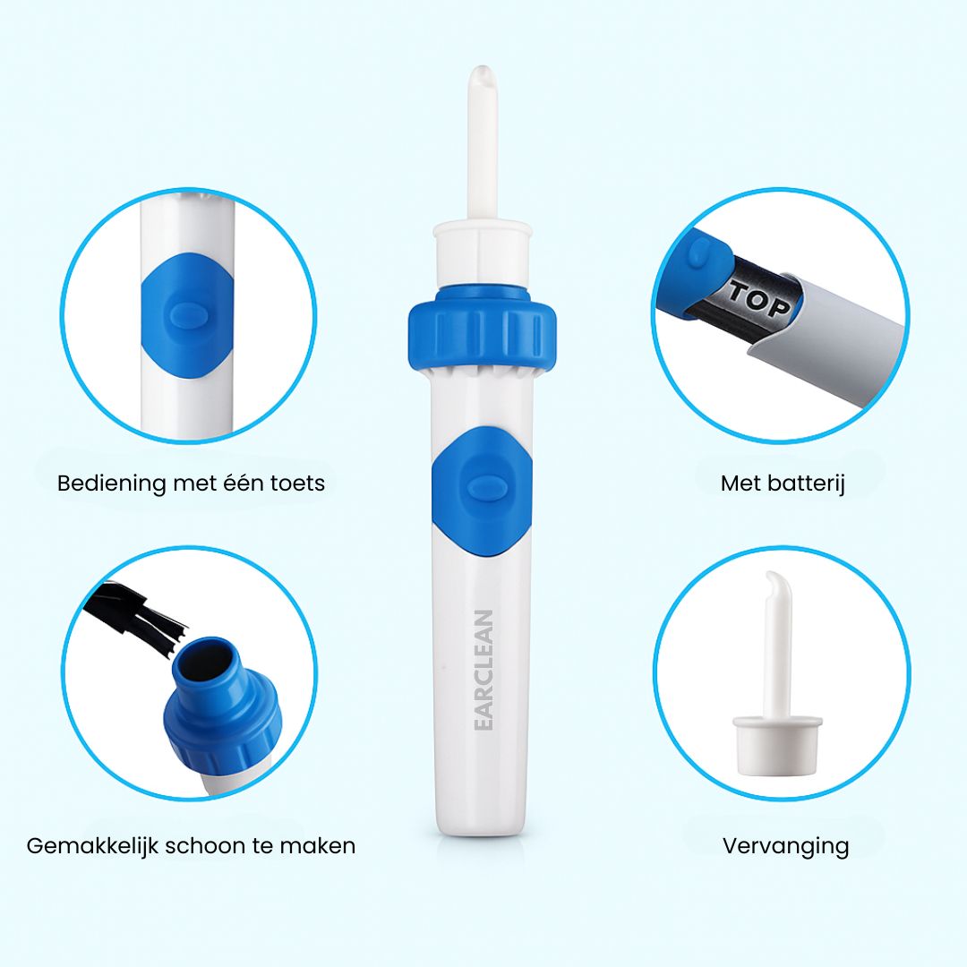 EarClean - Pour des oreilles propres et une meilleure audition – sans coton-tiges