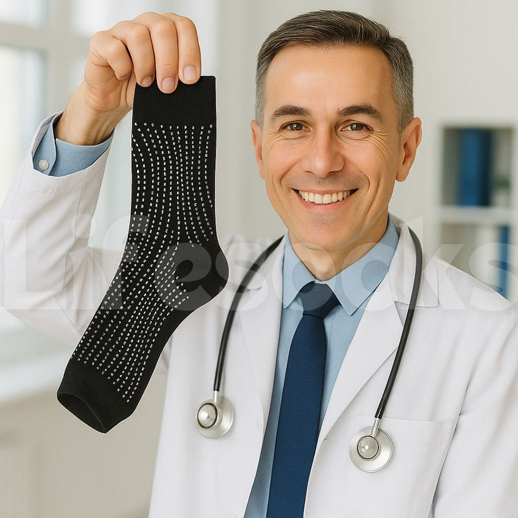 Lifesocks - Chaussettes de compression orthopédiques pour pieds fatigués et douloureux