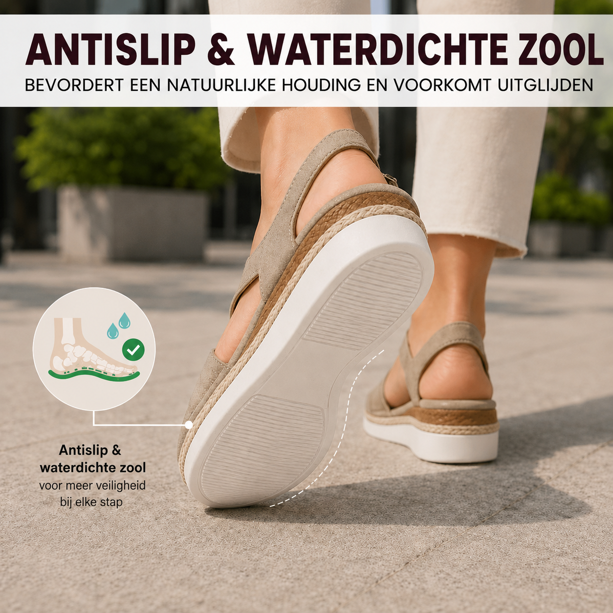 OrthoStella - Pijnverlichtende comfortsandalen | Antislip & lichtgewicht