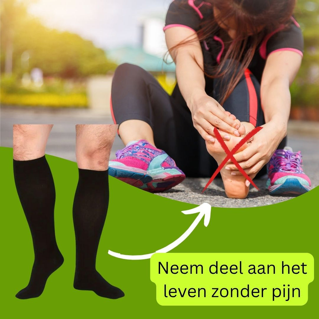 Chaussettes de compression orthopédiques Caresock - préviennent les varices et soulagent les pieds fatigués