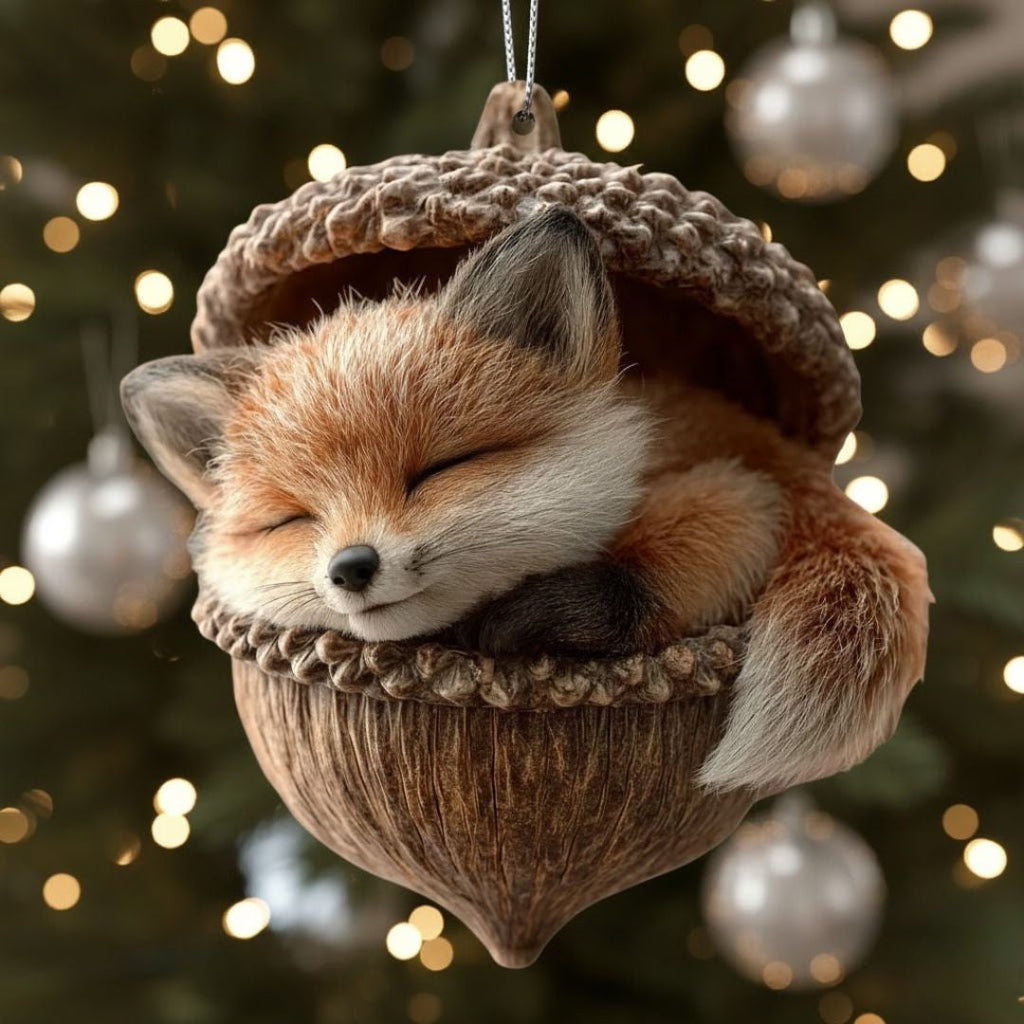 Acorn Dreams - Slapende Bosvriendjes - Handgemaakt om op te hangen