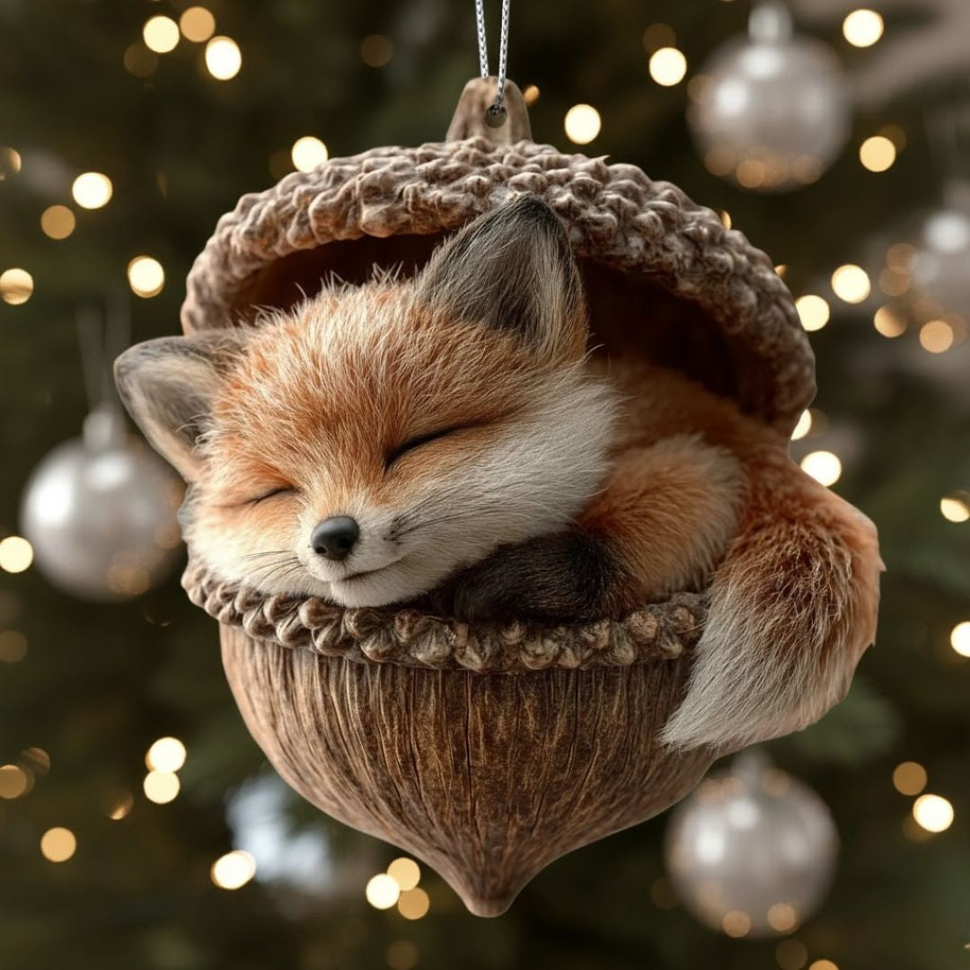 Acorn Dreams - Slapende Bosvriendjes - Handgemaakt om op te hangen