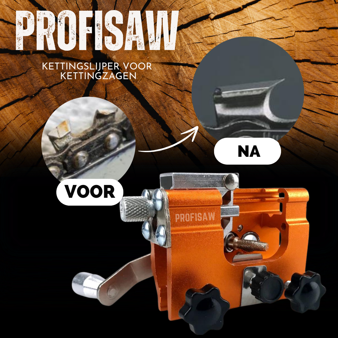 ProfiSaw – l'original – l'affûteur de chaîne universel pour chaque tronçonneuse