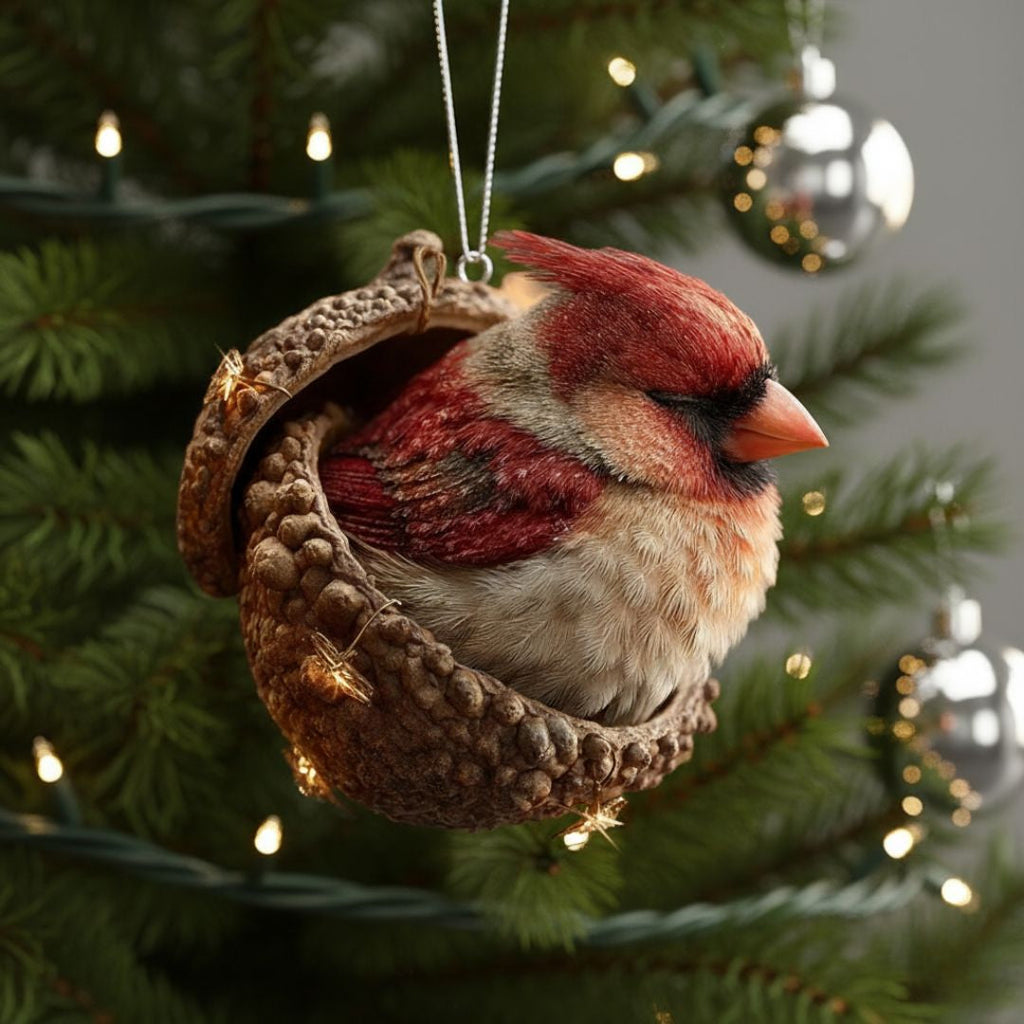 Acorn Dreams - Slapende Bosvriendjes - Handgemaakt om op te hangen