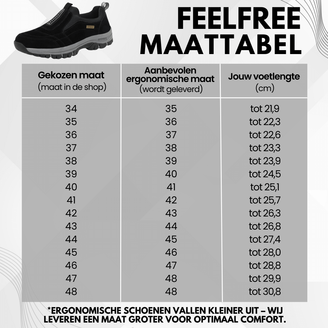 FeelFree Ergo Barefoot Schoenen – Comfortabele, Orthopedische & Waterdichte Pijnverlichtende Schoenen Unisex