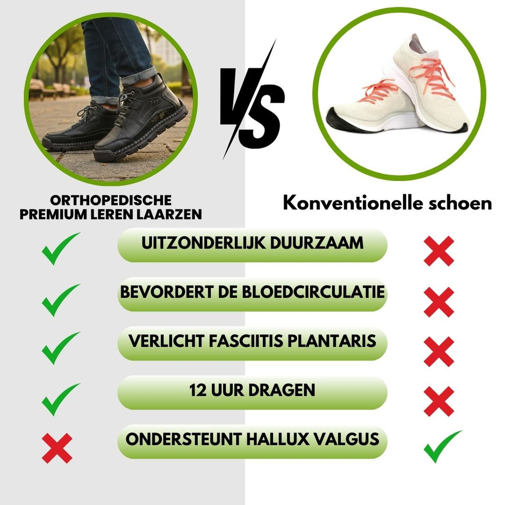 Bottes orthopédiques premium en cuir