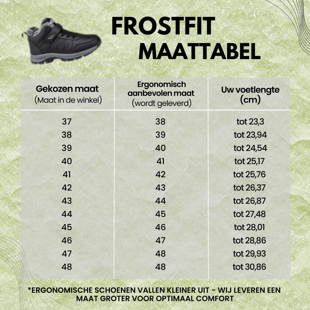 FrostFit - pijnstillende, waterdichte en isolerende comfortschoenen