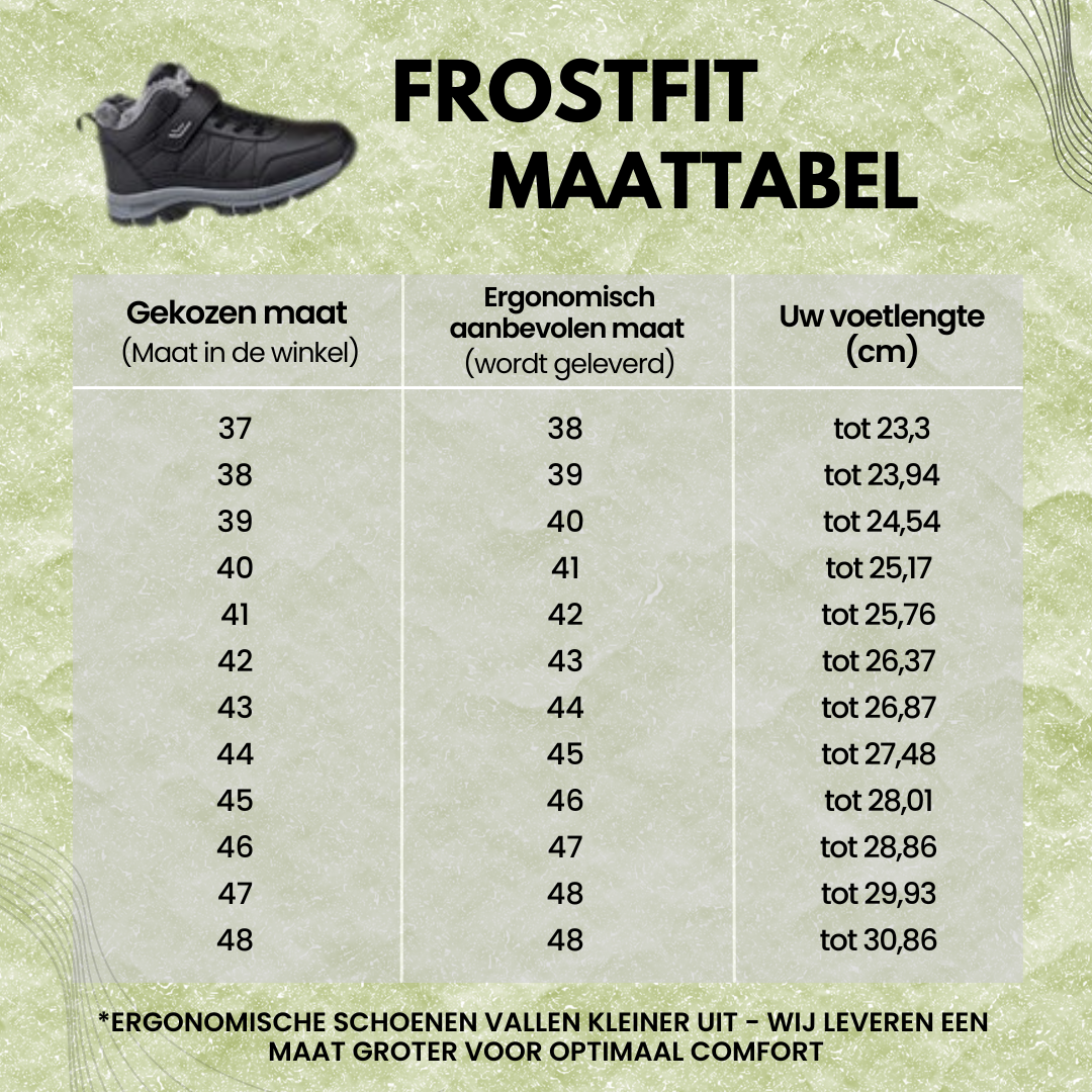 FrostFit - pijnstillende, waterdichte en isolerende comfortschoenen