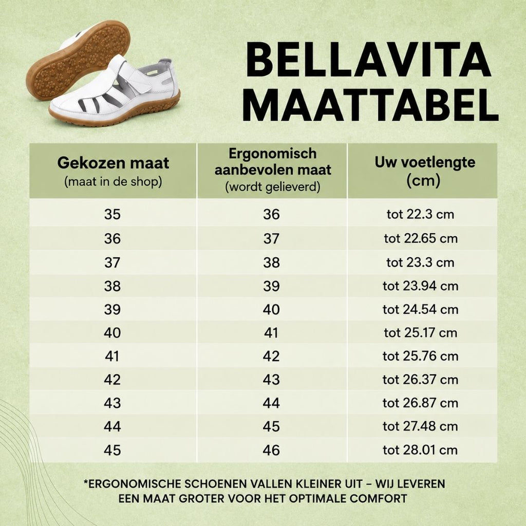 BellaVita comfortabele leren sandaal — Premium zacht · Antislip · Vederlicht