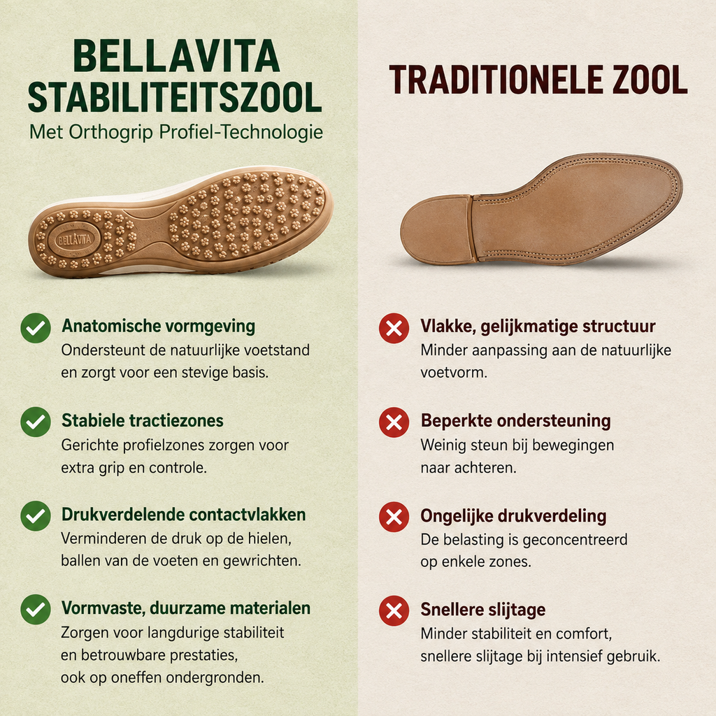 BellaVita comfortabele leren sandaal — Premium zacht · Antislip · Vederlicht