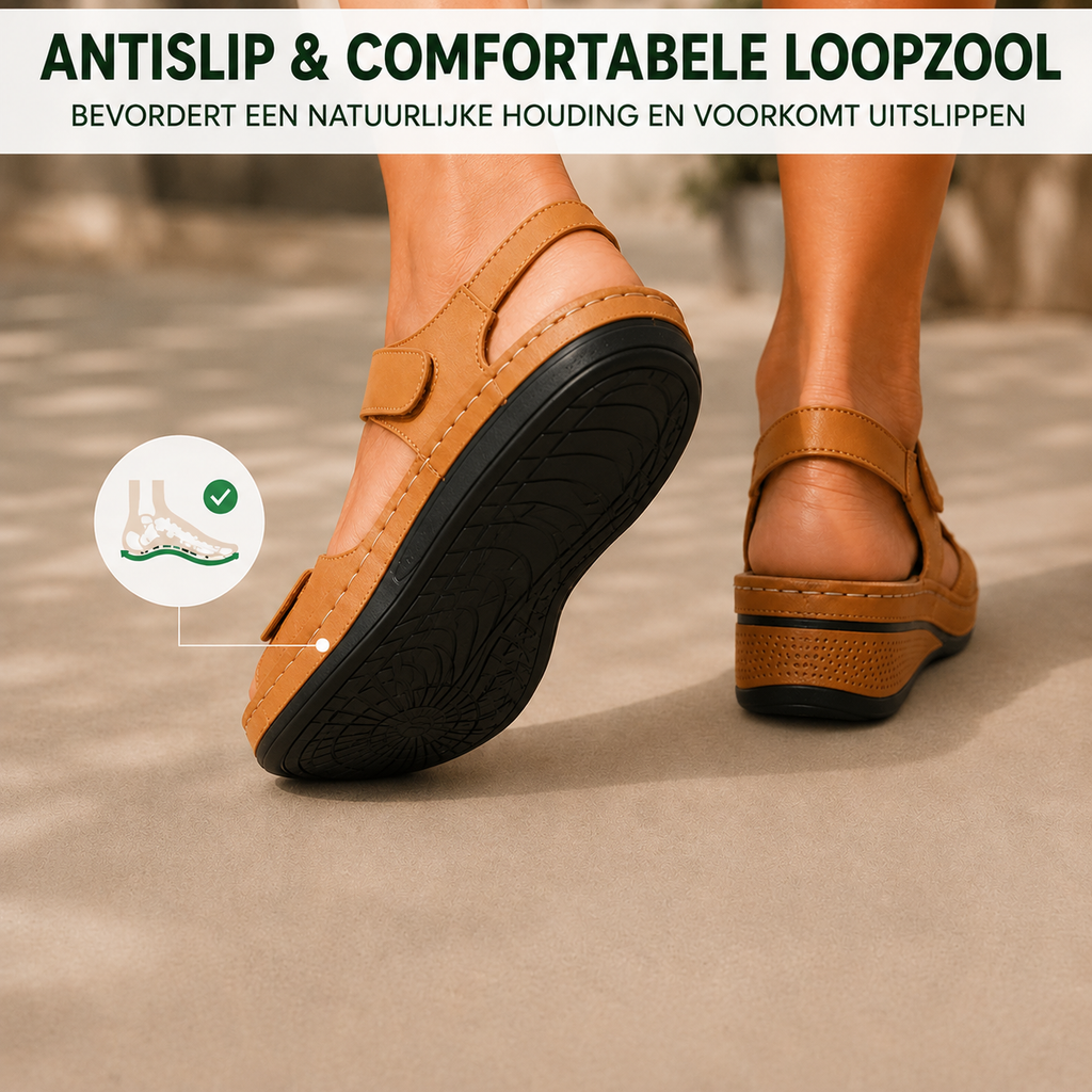 OrthoLine - Sandales Confort Anti-Douleur | Semelle ergonomique · Antidérapantes · Ultra légères