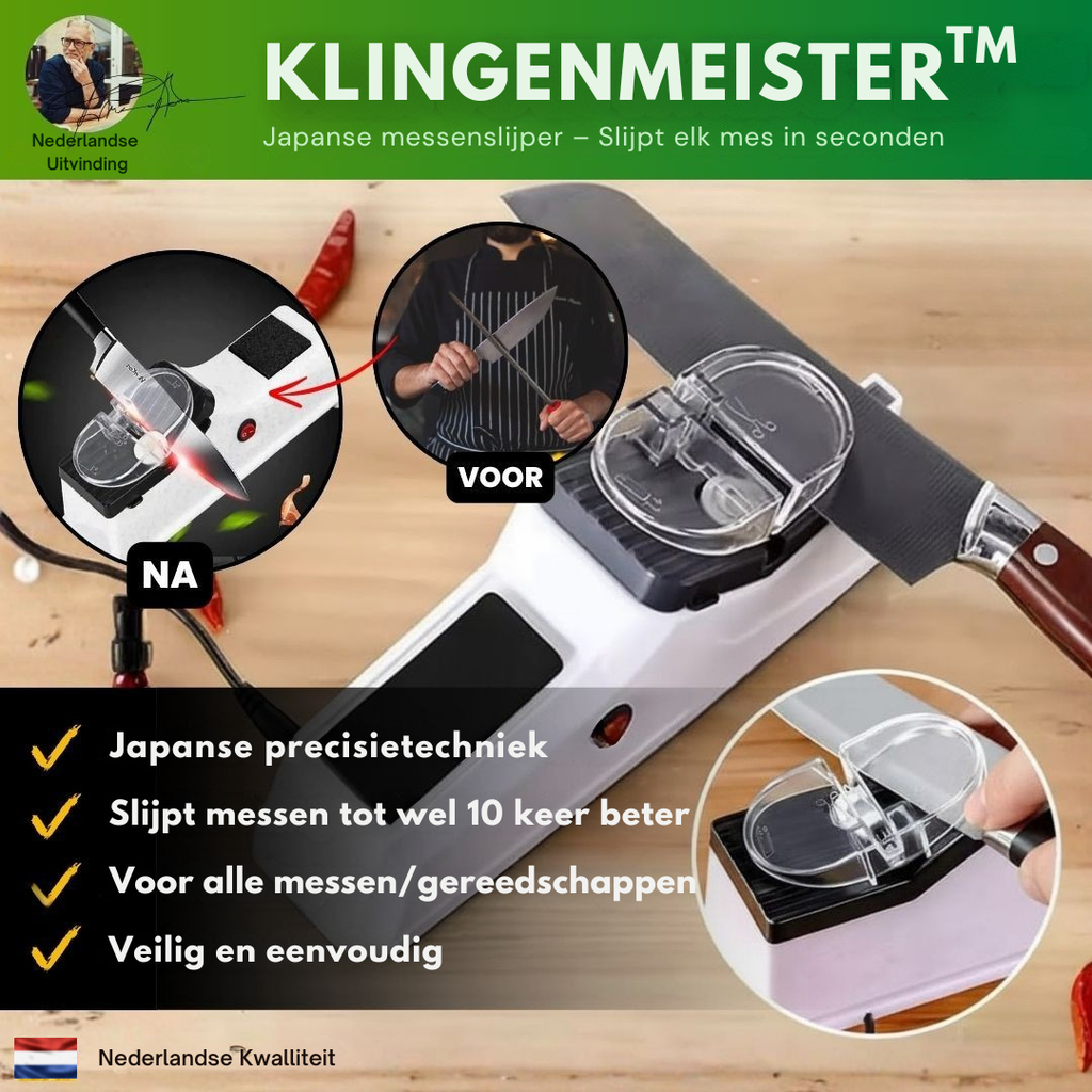 KlingenMeister™ Afilador de cuchillos japonés - Afila cualquier cuchillo en segundos