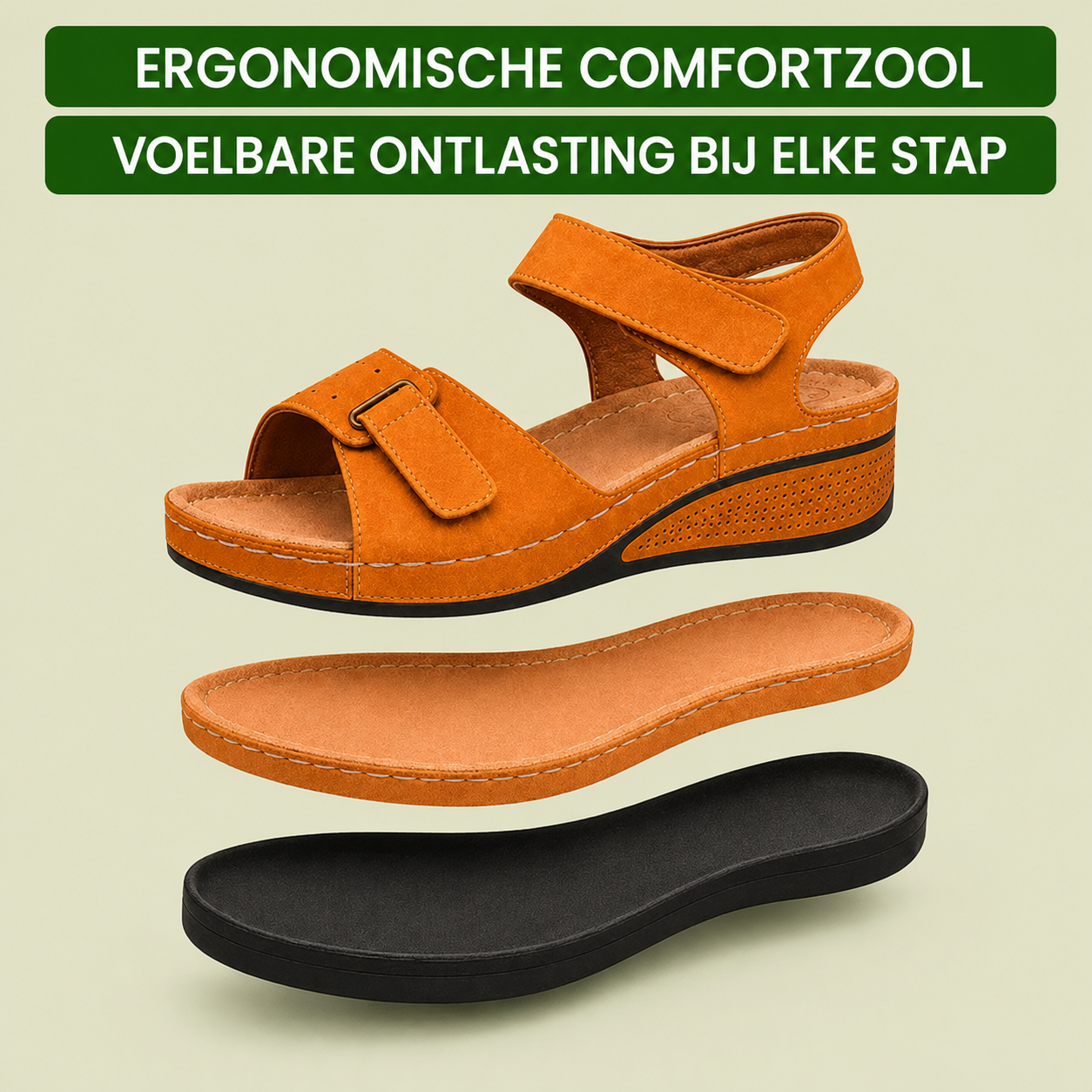 OrthoLine - Sandales Confort Anti-Douleur | Semelle ergonomique · Antidérapantes · Ultra légères