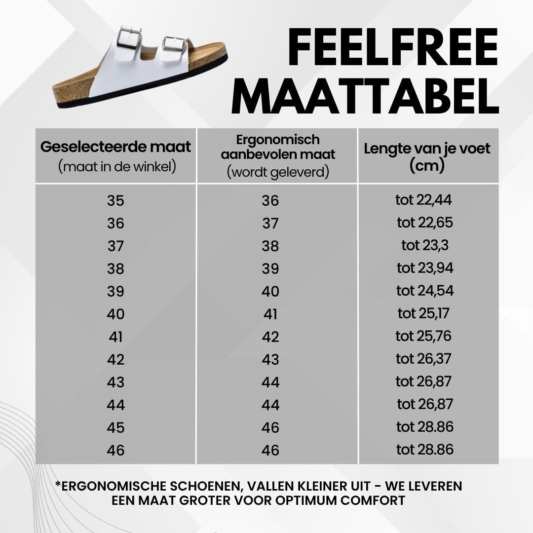 FeelFree - ergonomische antislip kurksandalen