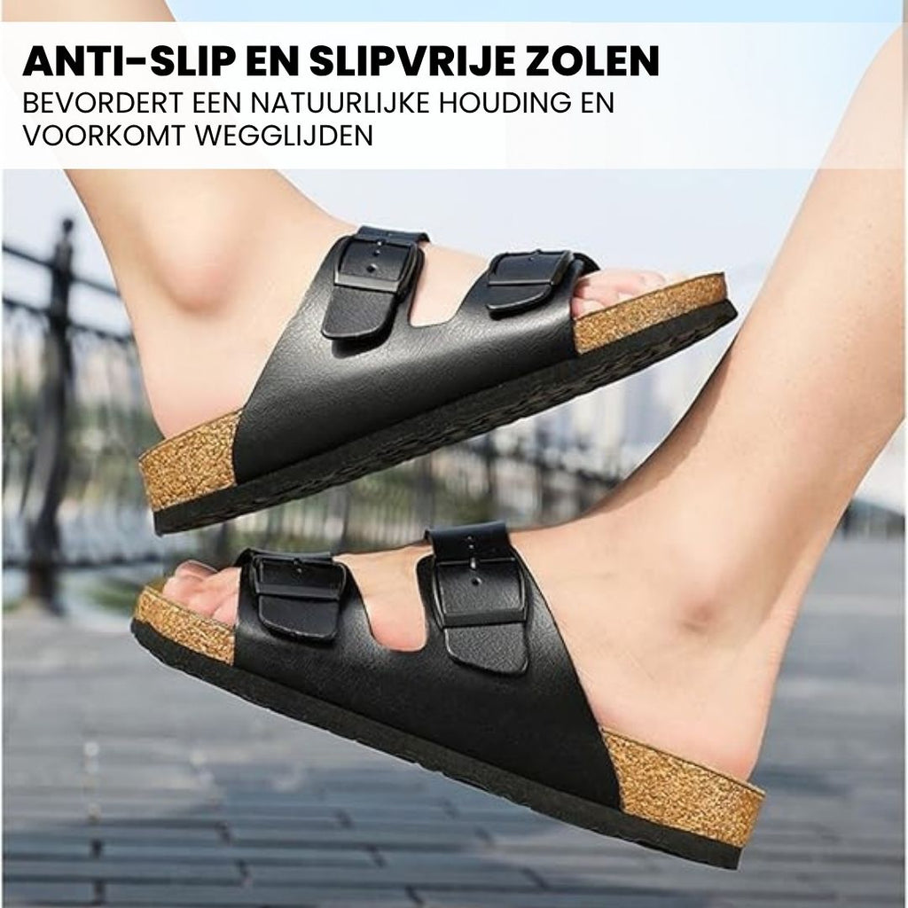 FeelFree - ergonomische antislip kurksandalen