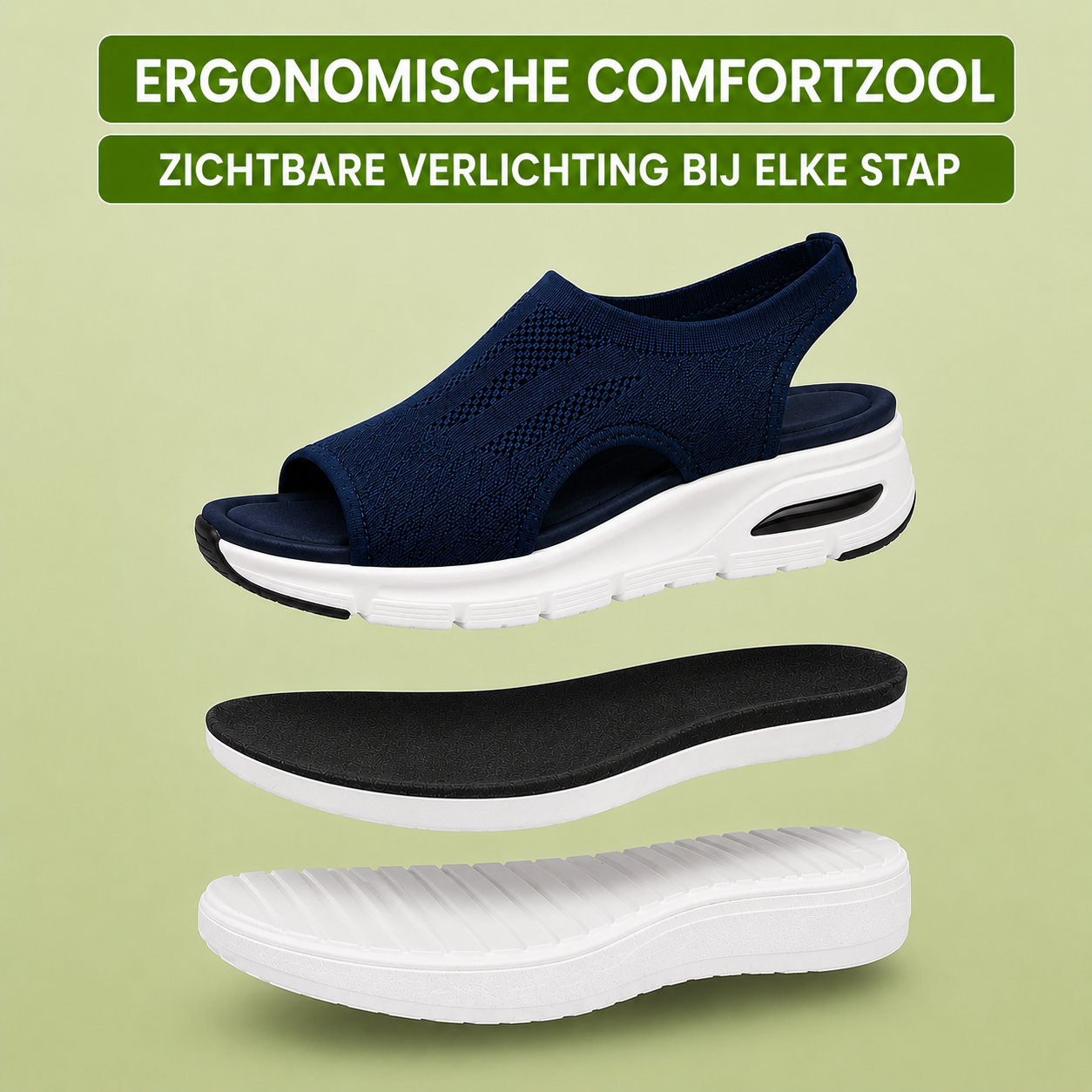 Florax - Sandales confortables antidouleur | Antidérapantes et légères