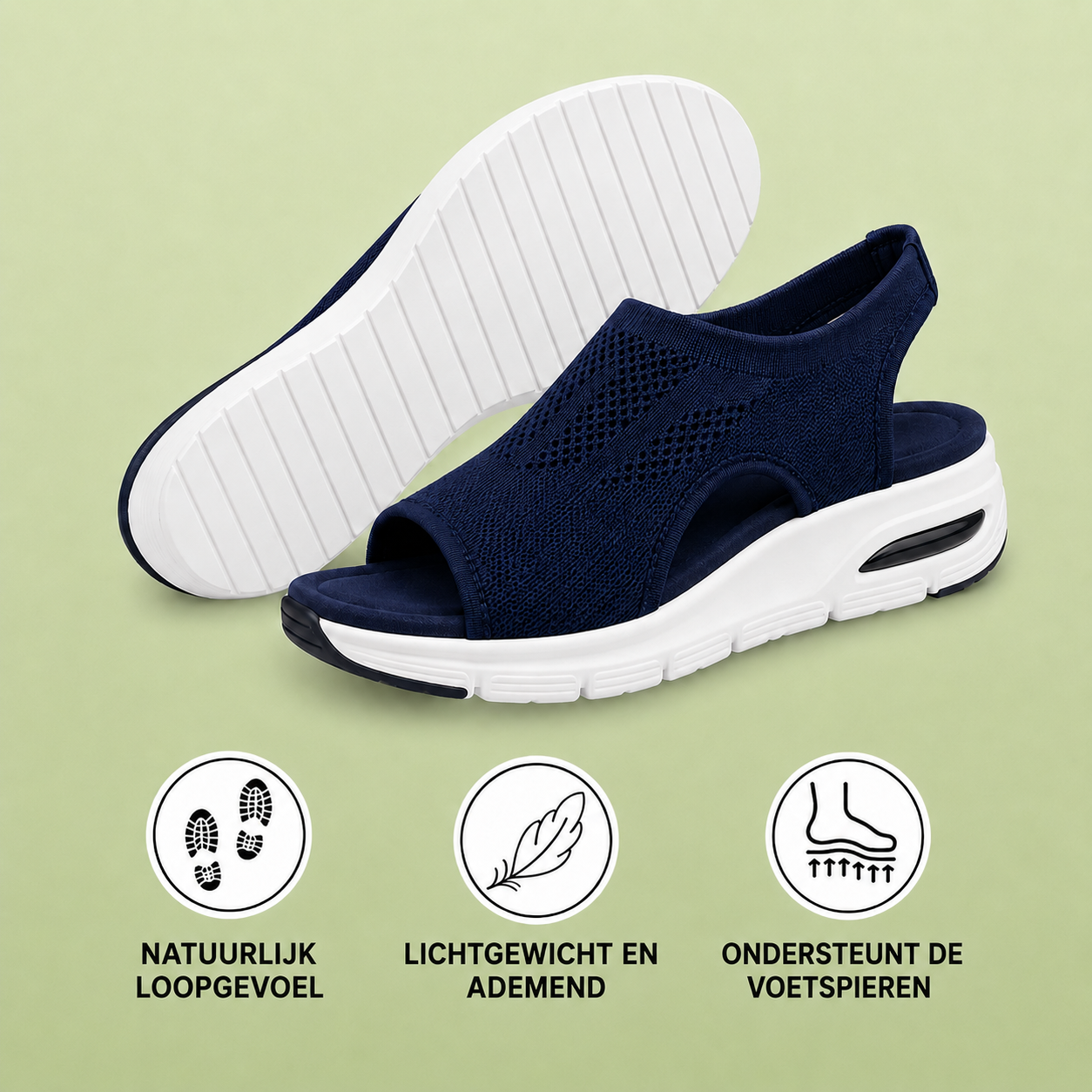 Florax - Sandales confortables antidouleur | Antidérapantes et légères