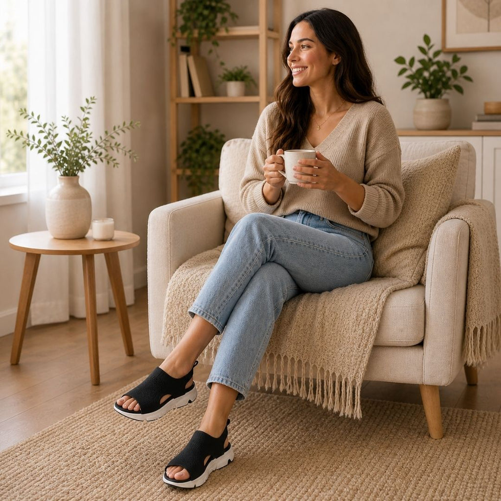 Florax - Sandales confortables antidouleur | Antidérapantes et légères