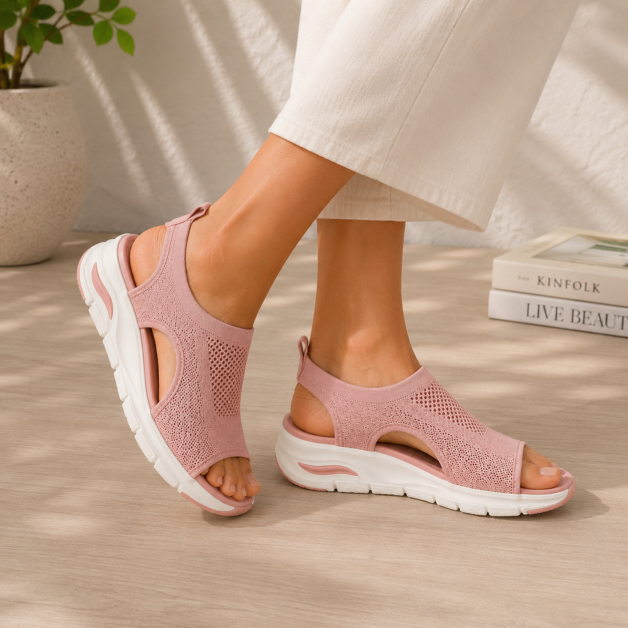 Florax - Sandales confortables antidouleur | Antidérapantes et légères
