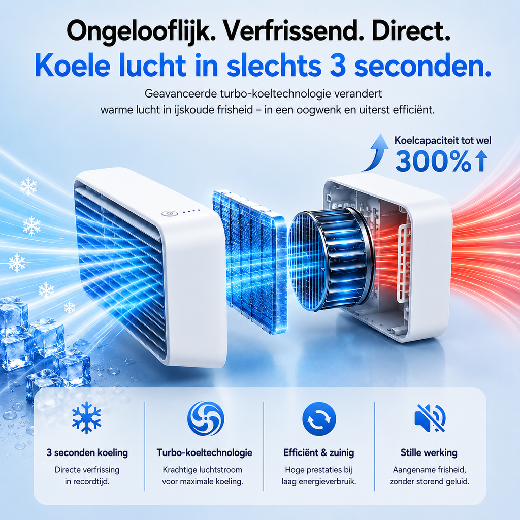 FrisLucht Klima – Mobiele luchtkoeler zonder installatie