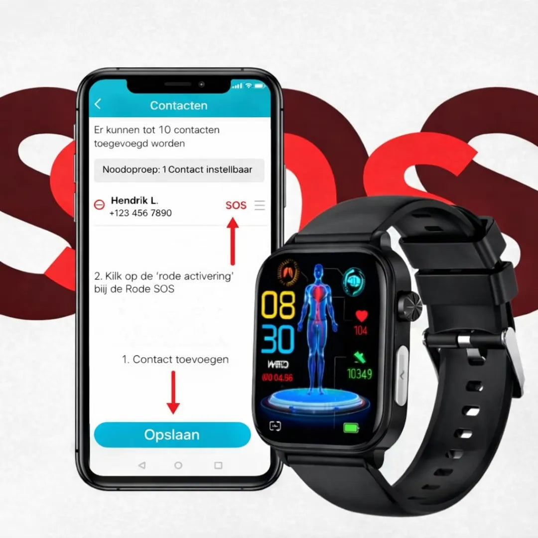 GlucoCare SOS & Montre de santé glycémique – pour la perte de poids et les données de santé