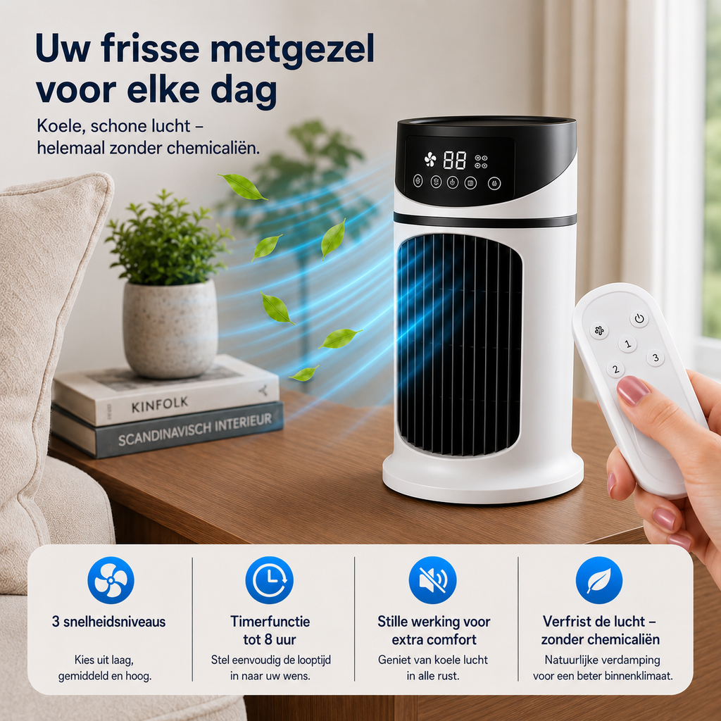 NanoChill Pro - Refroidisseur d'air mobile – Aucune installation requise | Refroidit en un seul clic