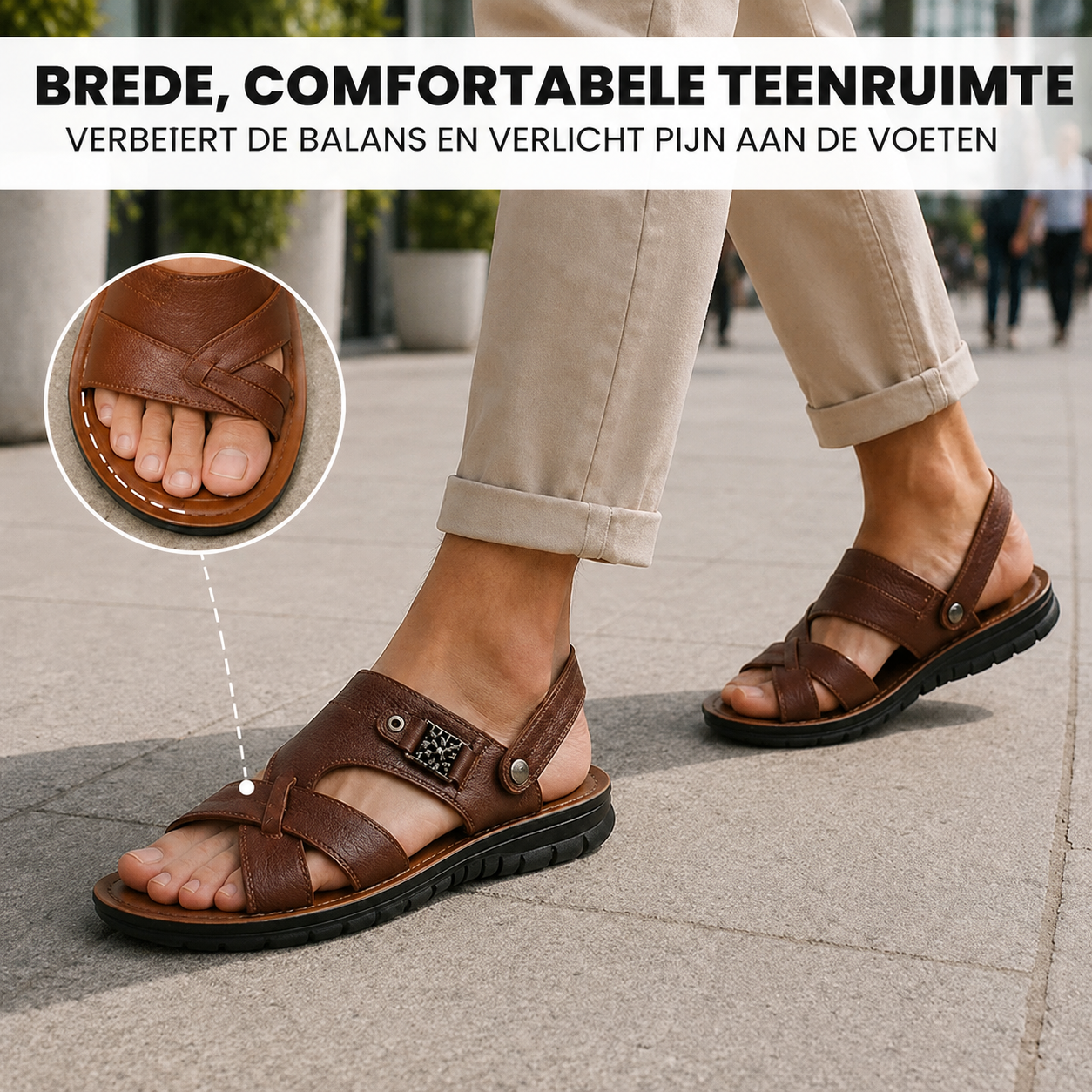OrthoFeel - Pijnverlichtende comfortsandalen | Antislip & vederlicht