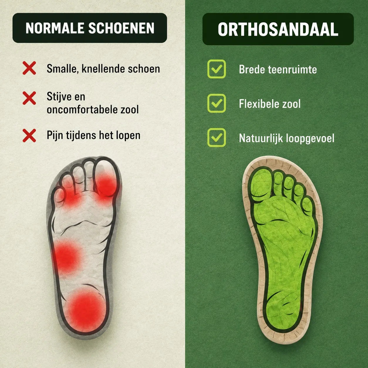 OrthoSandale — Pijnverlichtende comfortsandalen | Antislip & lichtgewicht