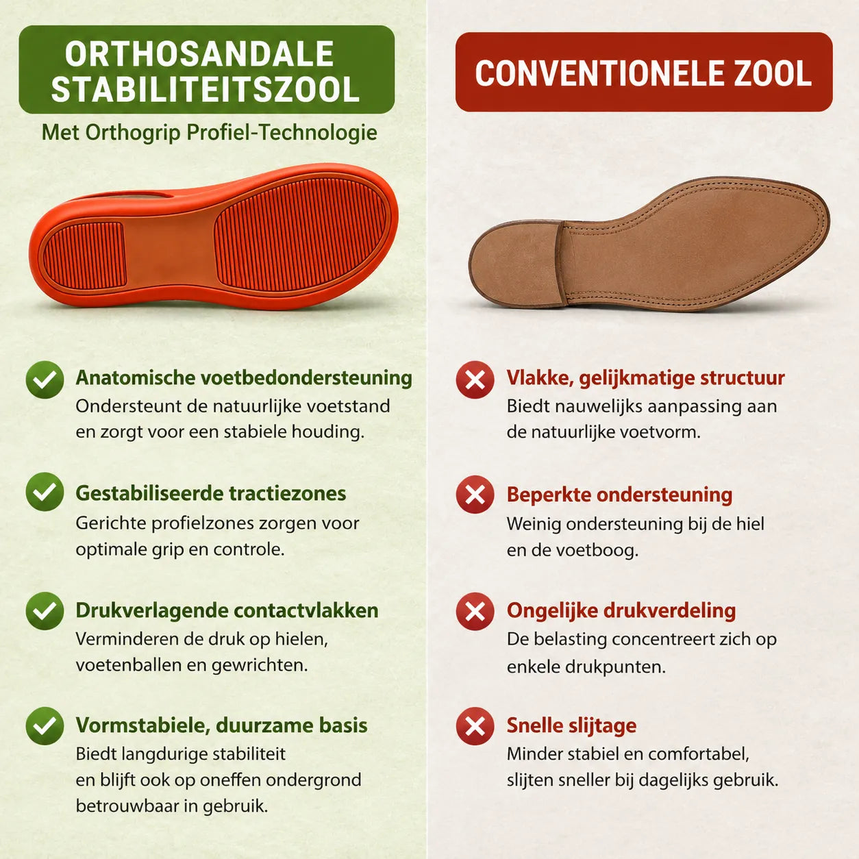 OrthoSandaal — Pijnverlichtende comfortsandalen | Antislip & lichtgewicht