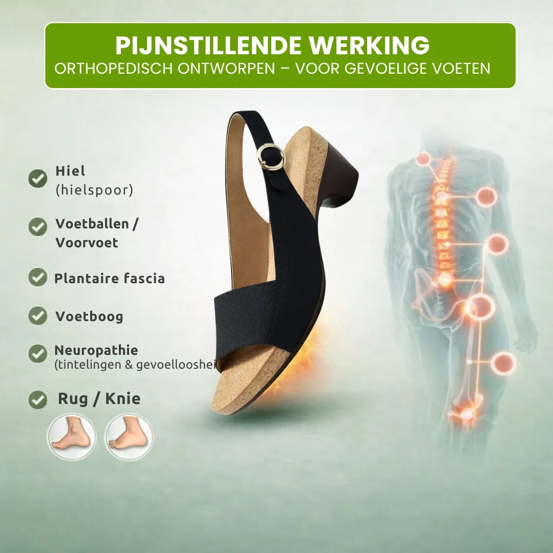 Sandales confortables OrthoSun anti-douleur | Conception ergonomique