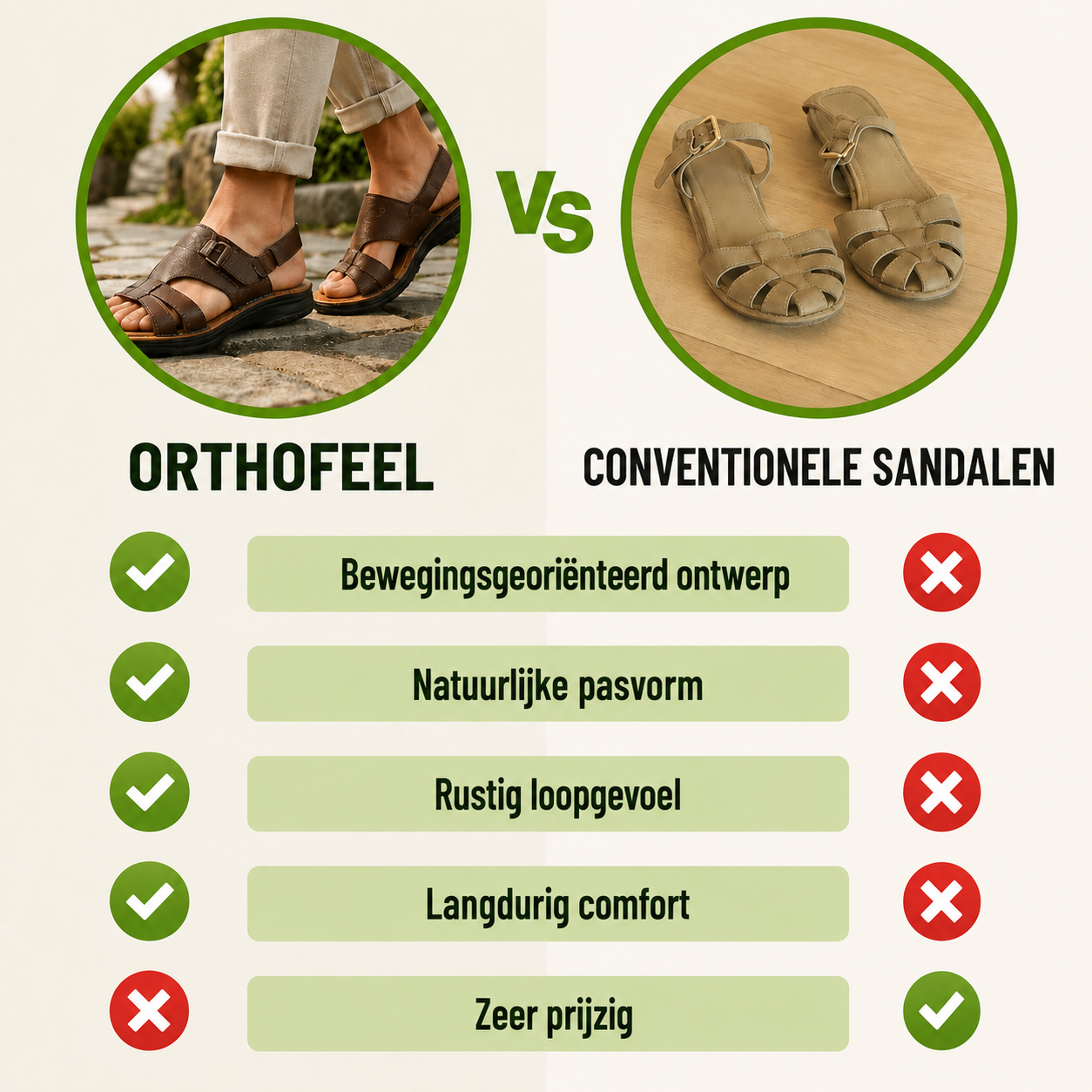 OrthoFeel - Pijnverlichtende comfortsandalen | Antislip & vederlicht