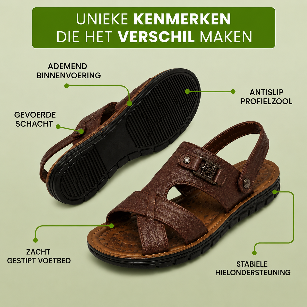 OrthoFeel - Pijnverlichtende comfortsandalen | Antislip & vederlicht