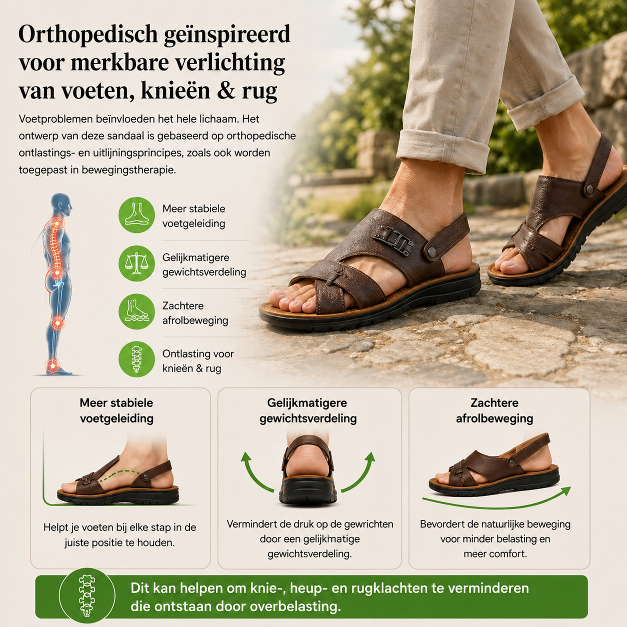 OrthoFeel - Pijnverlichtende comfortsandalen | Antislip & vederlicht