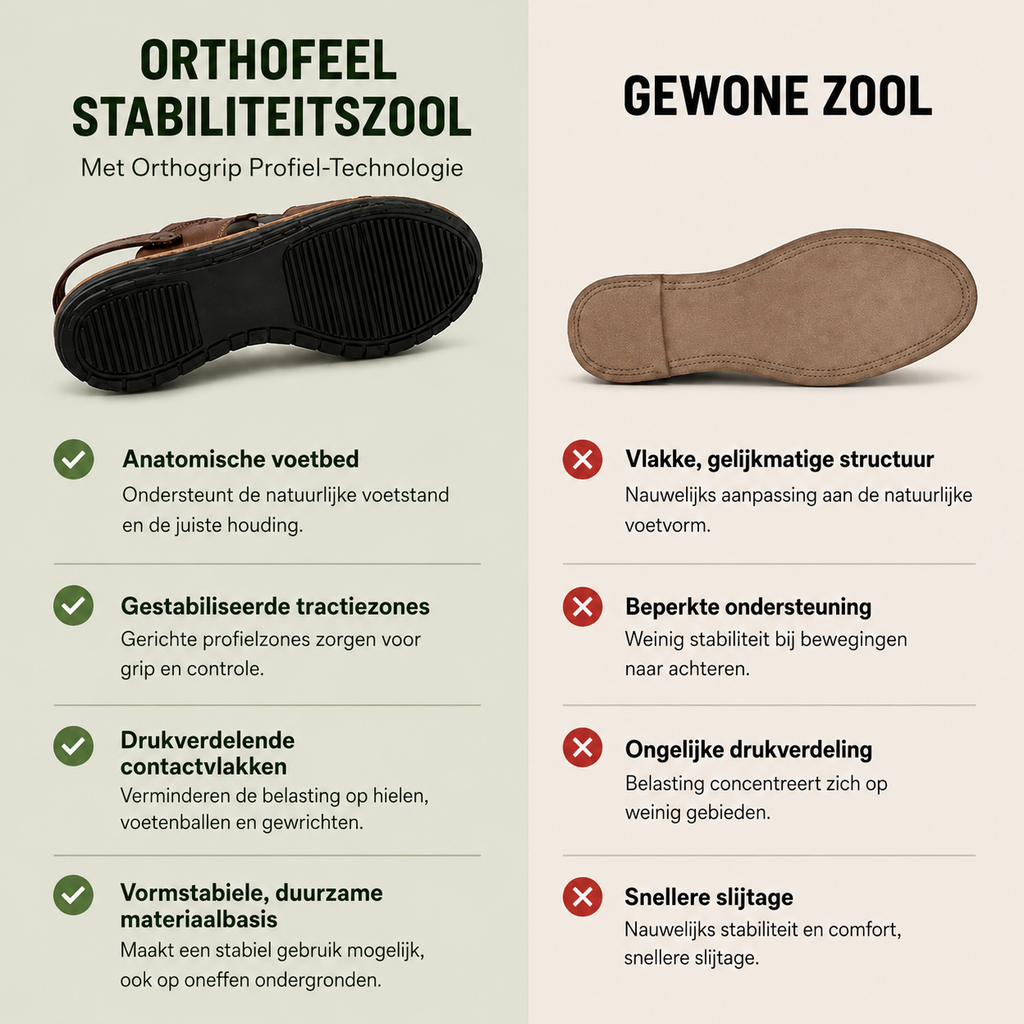 OrthoFeel - Pijnverlichtende comfortsandalen | Antislip & vederlicht