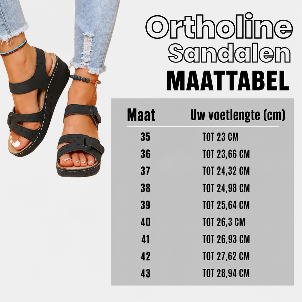 OrthoLine - Sandales Confort Anti-Douleur | Semelle ergonomique · Antidérapantes · Ultra légères