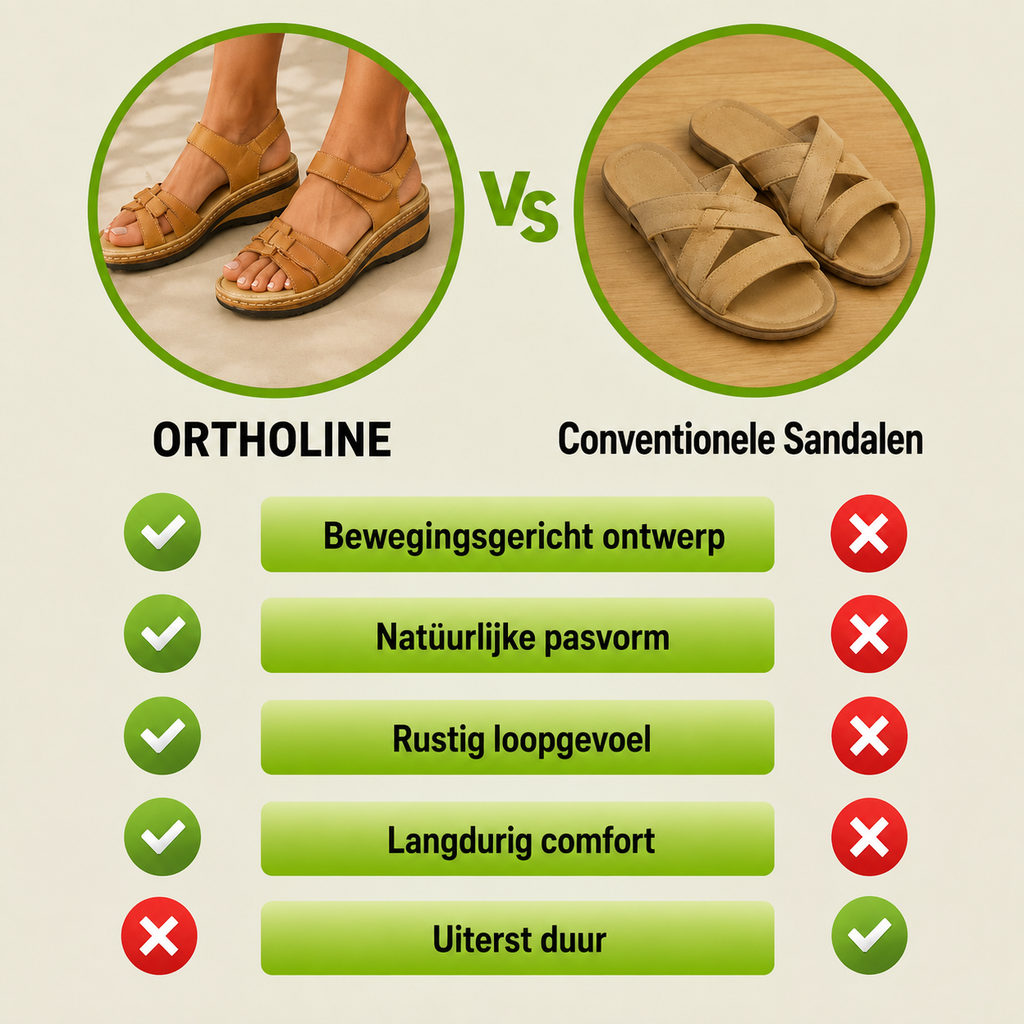 OrthoLine - Sandales Confort Anti-Douleur | Semelle ergonomique · Antidérapantes · Ultra légères