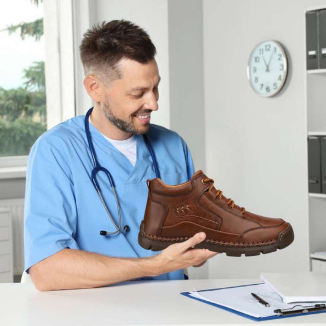 Bottes orthopédiques premium en cuir