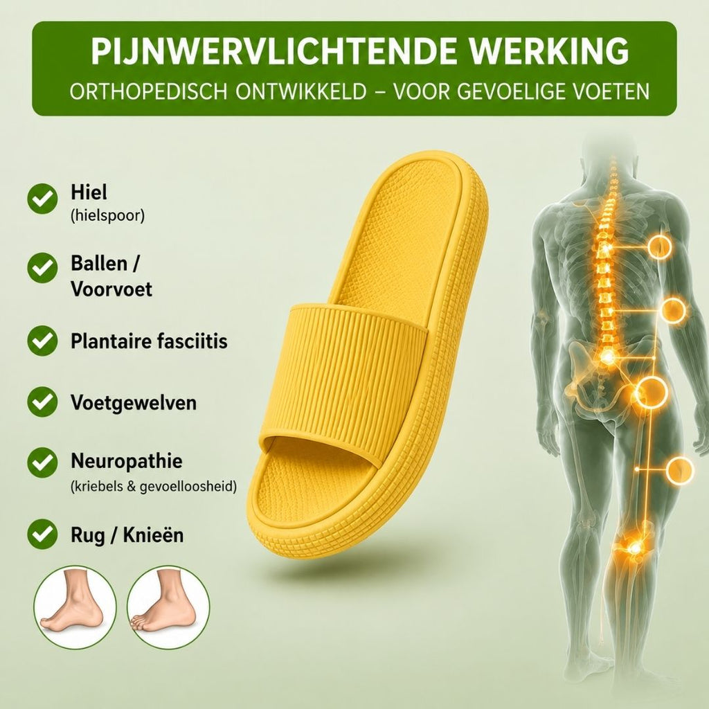 Orthoslipper — Pantoufles confortables et anti-douleur | Antidérapantes et légères comme une plume
