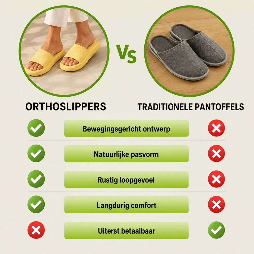 Orthoslipper — Pantoufles confortables et anti-douleur | Antidérapantes et légères comme une plume