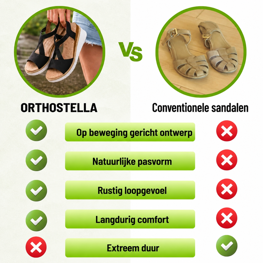 OrthoStella - Pijnverlichtende comfortsandalen | Antislip & lichtgewicht