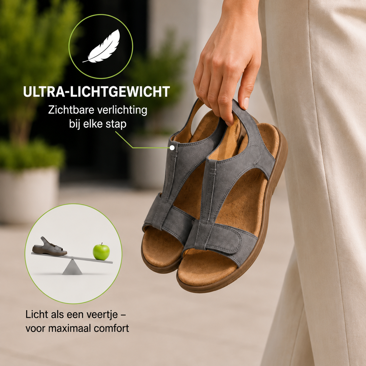 OrthoSun - Pijnverlichtende comfortsandalen | Antislip & lichtgewicht