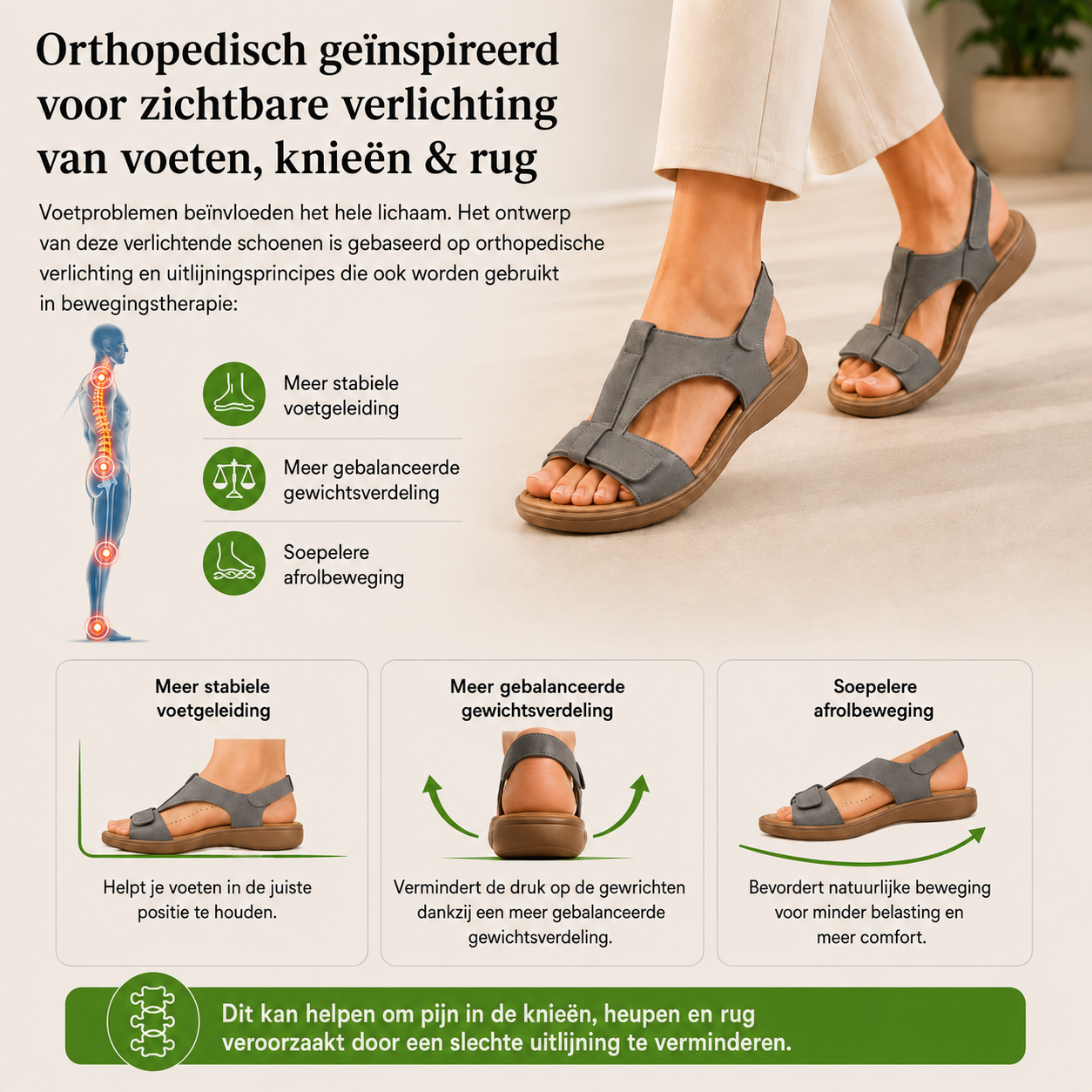 OrthoSun - Pijnverlichtende comfortsandalen | Antislip & lichtgewicht